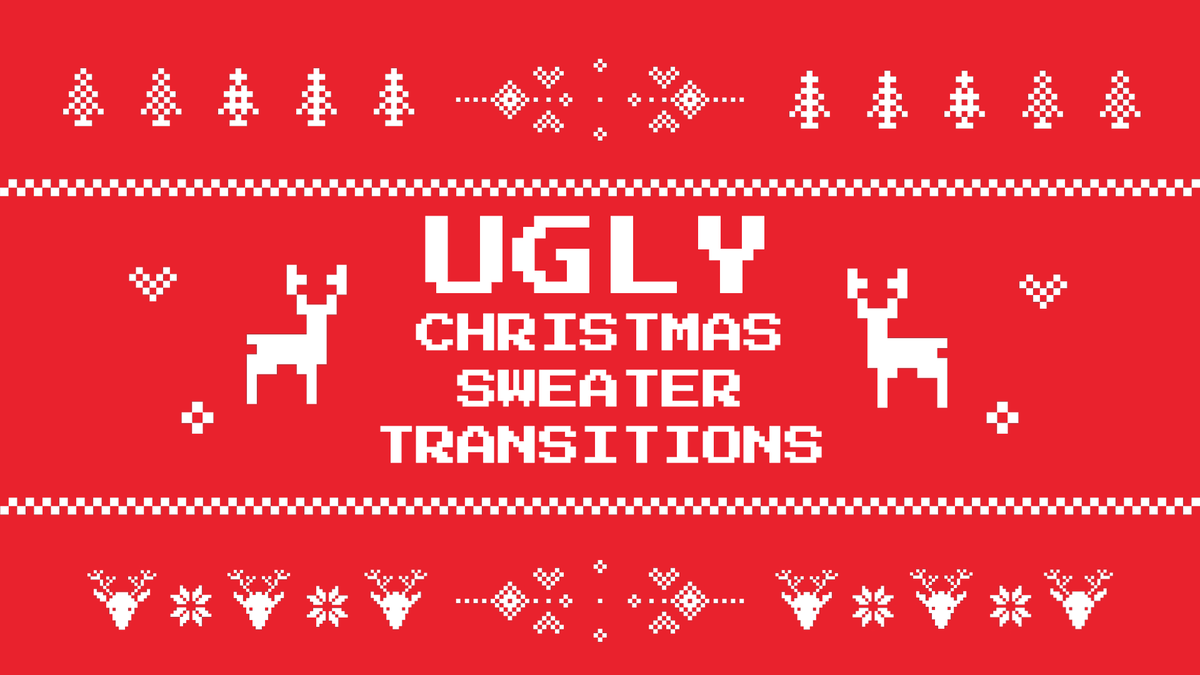 Ugly Christmas Sweater Video Transition Pack image number null
